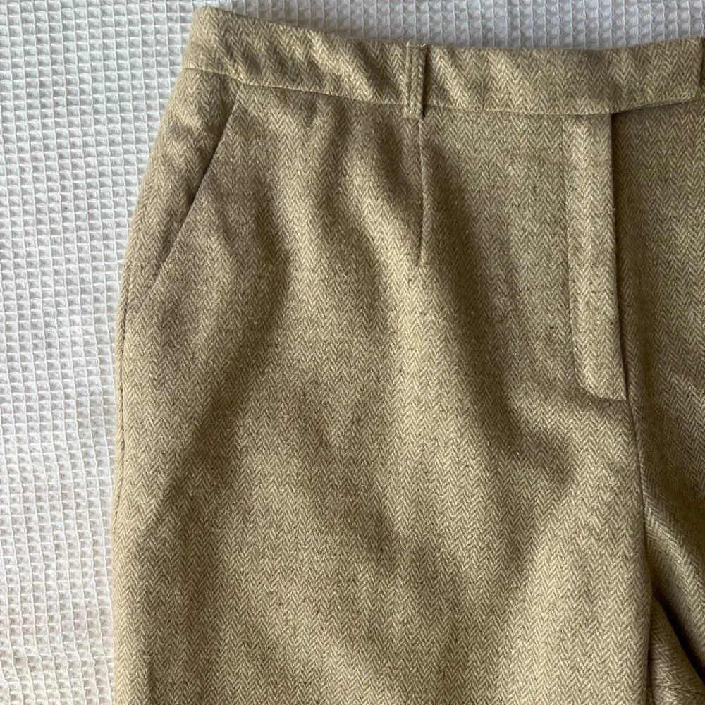 NEW Valerie By Valerie Stevens Vintage Tweed Essentials Wool Blend Fall Pants 14